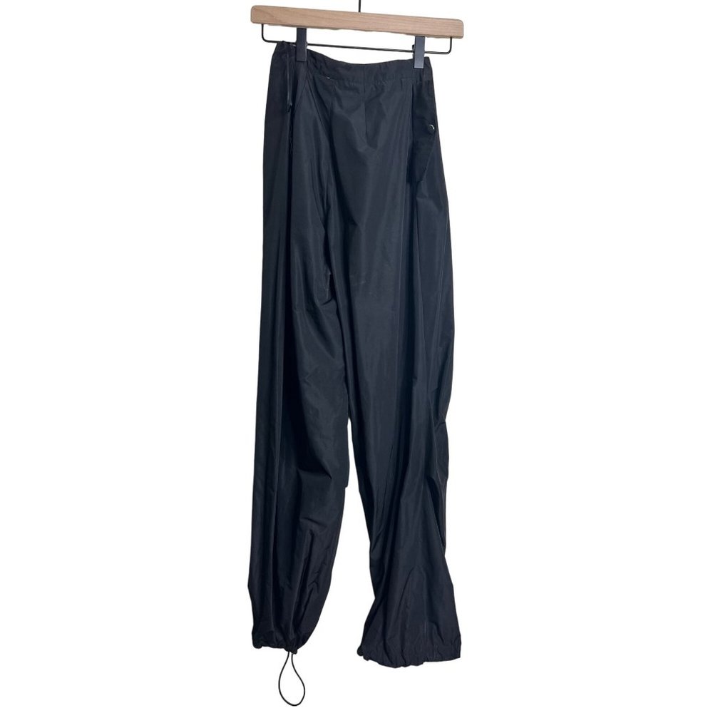 By Dyln Baker Pants Womens XXS Black High Rise Bungee Cord Ankle - Picture 5 of 6